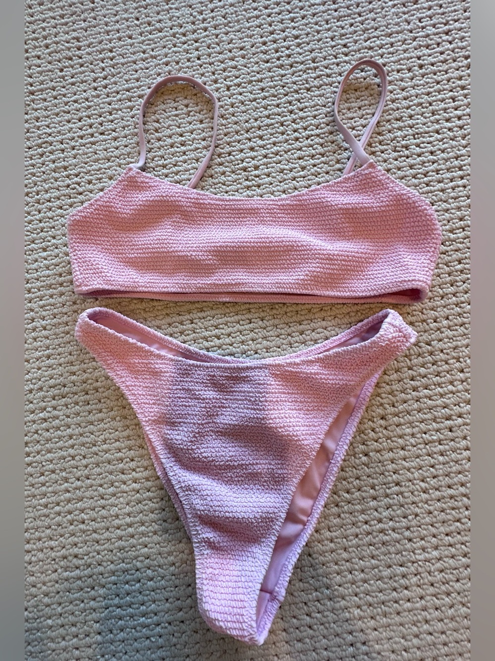 PACSUN LA HEARTS Dusty Rose Bikini Swimwear Set, Size Medium